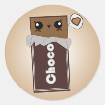 Cute Chocolate Bar Stickers