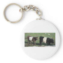 Cute Chocolate & Black Belted Calves Key Chains