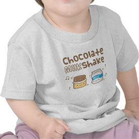Cute Chocolate Milkshake Doodle For Babies Tee Shirt