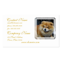 Cute Chow Chow Business Cards
