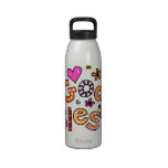Cute Christian God Bless Greeting Text Expression Drinking Bottles