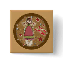 Cute Christmas Angel buttons