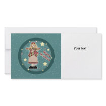 Cute Christmas angel with candy cane photo cards by Christmas_Store Cute Christmas angel with candy cane photo cards