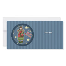 Cute Christmas angel with wreath photo cards by Christmas_Store Cute Christmas angel with wreath photo cards