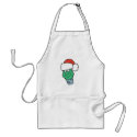 Cute Christmas Bulb in Santa Hat aprons by doonidesigns Cute Christmas Bulb in Santa Hat aprons