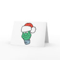 Cute Christmas Bulb in Santa Hat cards by doonidesigns Cute Christmas Bulb in Santa Hat cards