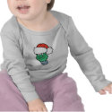 Cute Christmas Bulb in Santa Hat t-shirts by doonidesigns Cute Christmas Bulb in Santa Hat t-shirts
