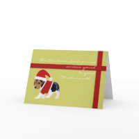 Cute Christmas Card (Dog) - Customizable card