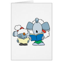 Cute Christmas Caroling Mice Cards