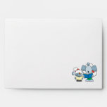 Cute Christmas Caroling Mice Envelope