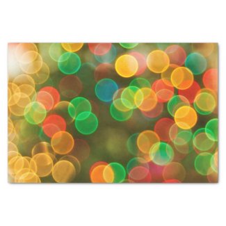 Cute Christmas Colorful Bubbles 10" X 15" Tissue Paper