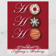 Cute Christmas Cookie Bakery Flyers