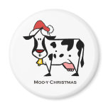 Cute Christmas Cow Magnets