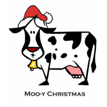 Cute Christmas Cow t-shirts