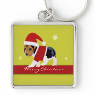 Cute Christmas Dog keychain