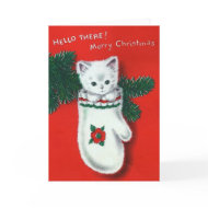Cute Christmas Kitten card
