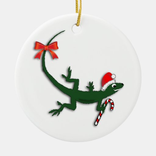 cute christmas lizard holiday ornament zazzle cute christmas lizard holiday ornament zazzle