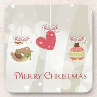 Cute Christmas Ornaments Coasters