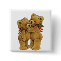 Cute Christmas Pair Buttons