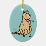 Cute Christmas Pony Christmas Ornaments
