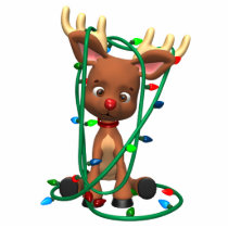Cute Christmas Rudolph the Red Nosed Reindeer Holi Acrylic Cut Out