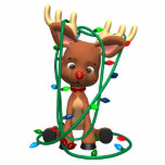 Cute Christmas Rudolph the Red Nosed Reindeer Holi Acrylic Cut Out