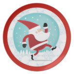 Cute Christmas Santa Party Plates