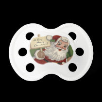cute Christmas Santa vintage pacifier pacifiers