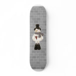 cute christmas snowman skateboard decks