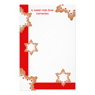 Christmas Cookie Stationery | Zazzle