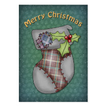 Cute Christmas Stocking business cards