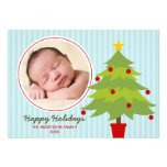 Cute Christmas Tree Holiday Photo Card
