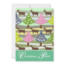 Cute Christmas Trees-Christmas Party Invitation