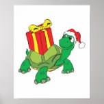 cute christmas turtle print