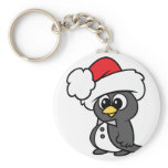 Cute Christmas Tuxedo Penguin Key Chains