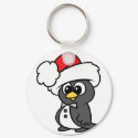 Cute Christmas Tuxedo Penguin keychains by doonidesigns Cute Christmas Tuxedo Penguin keychains