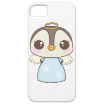 cute christmas winter angel penguin iPhone 5 cases