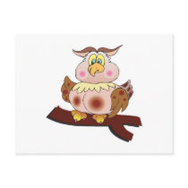 cute chubby owl postcards by doonidesignsanimals cute chubby owl postcards