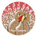 Cute ClipArt Cartoon Thanksgiving Turkey stickers