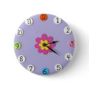 Cute Clock Style Kids Buttons - "Daisy"