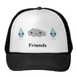 Cute Cloud and Raindrop Friends Hats