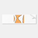 Cute Clown Fish Orange Skin Pattern Bumper Stickers