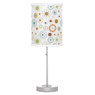 Cute Colorful Abstract Circles Modern Pattern Table Lamps