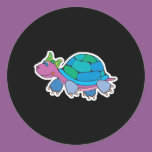cute colorful baby turtle