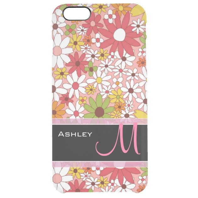 Cute Colorful Daisy Flower Stylish Floral Pattern Uncommon Clearlyâ„¢ Deflector iPhone 6 Plus Case