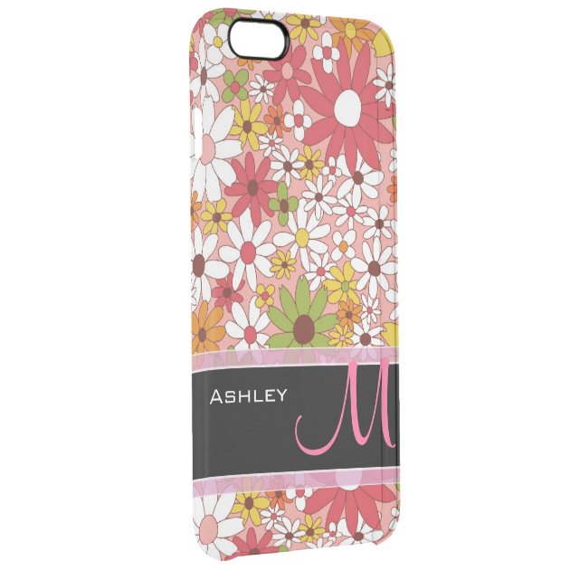 Cute Colorful Daisy Flower Stylish Floral Pattern Uncommon Clearlyâ„¢ Deflector iPhone 6 Plus Case-2