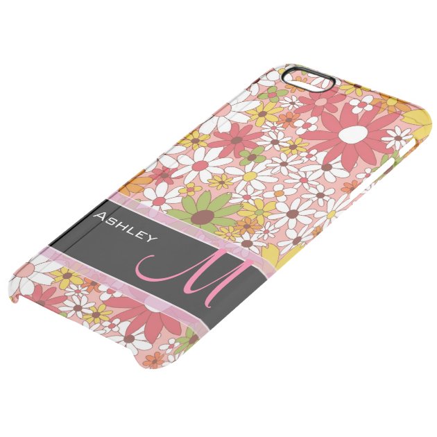 Cute Colorful Daisy Flower Stylish Floral Pattern Uncommon Clearlyâ„¢ Deflector iPhone 6 Plus Case-4