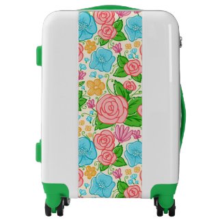 Cute Colorful Flowers Luggage