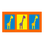 giraffes, cute, animals, pretty, colorful,