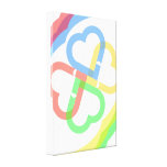 Cute Colorful Hearts Gallery Wrap Canvas
